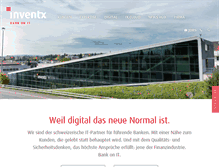 Tablet Screenshot of inventx.ch